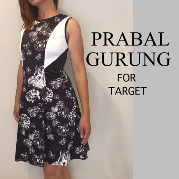 Prabal Gurung x Target Floral Print Fit and Flare Sleeveless Mini Dress 8 - Picture 4 of 11